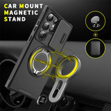 Slide Camera Protection Magnetic Stand Case for Samsung