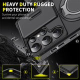Slide Camera Protection Magnetic Stand Case for Samsung