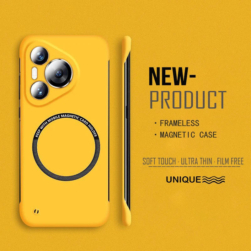 Ultra Thin Hard PC Magnetic Frameless Case For Huawei Pura