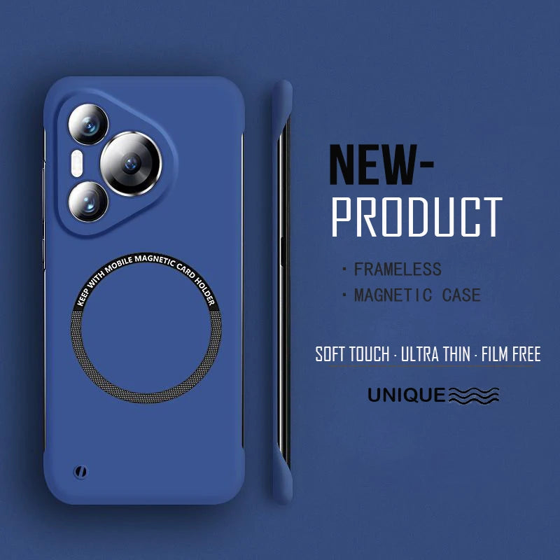 Ultra Thin Hard PC Magnetic Frameless Case For Huawei Pura