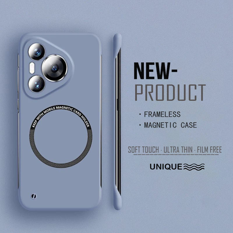 Ultra Thin Hard PC Magnetic Frameless Case For Huawei Pura
