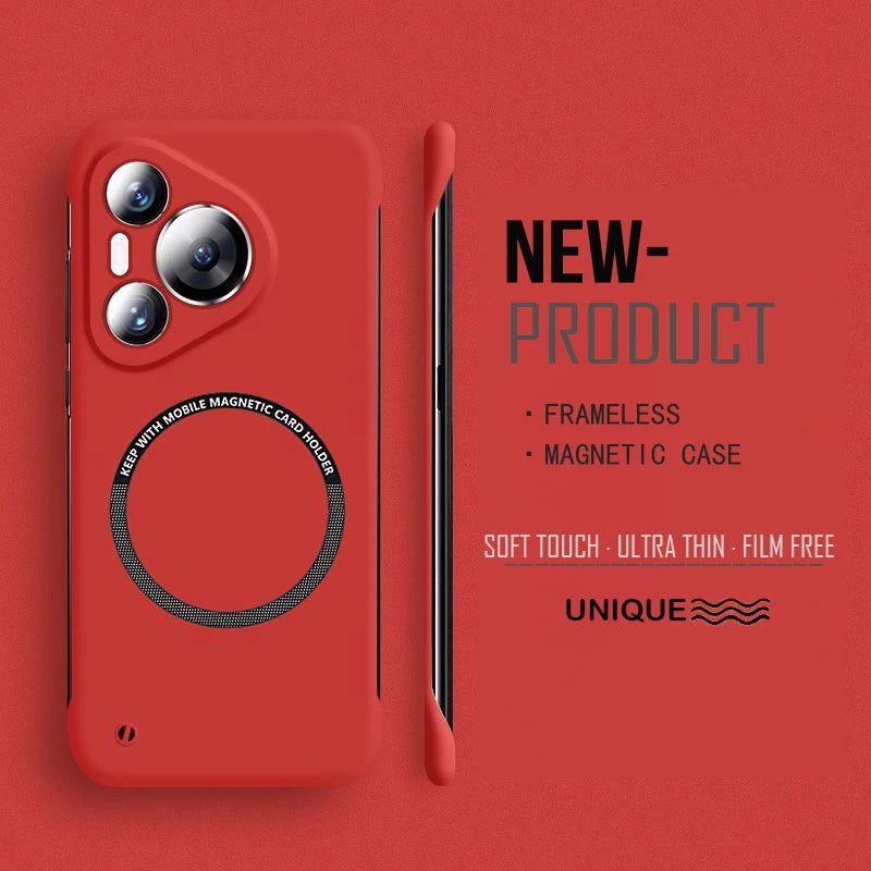Ultra Thin Hard PC Magnetic Frameless Case For Huawei Pura