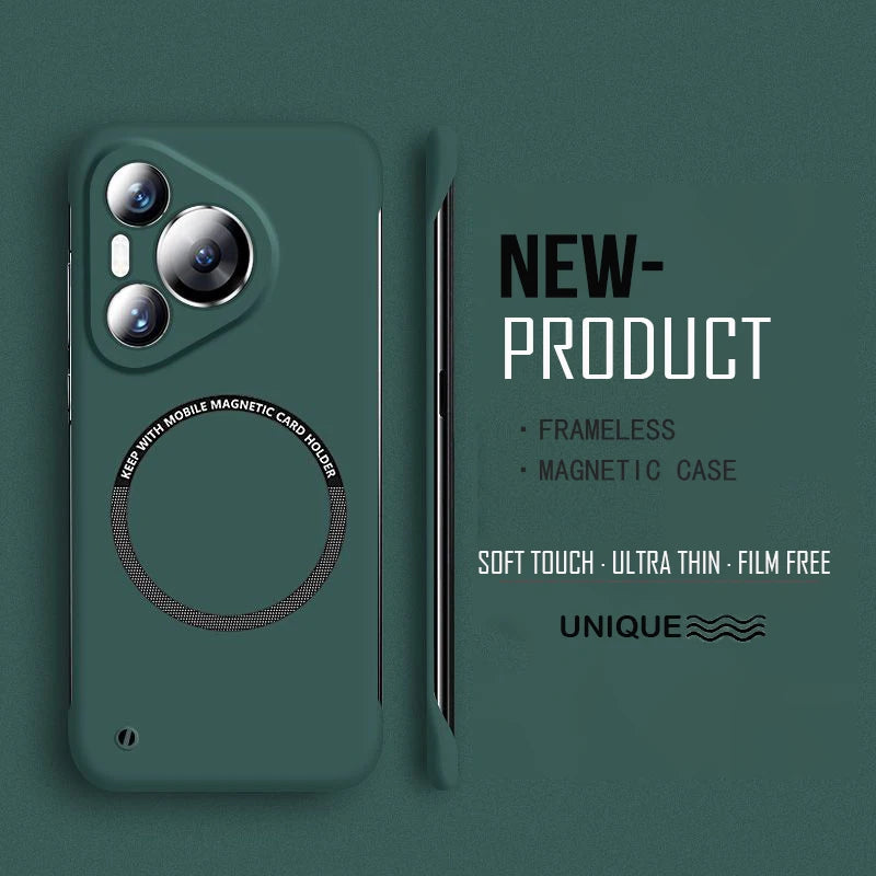 Ultra Thin Hard PC Magnetic Frameless Case For Huawei Pura
