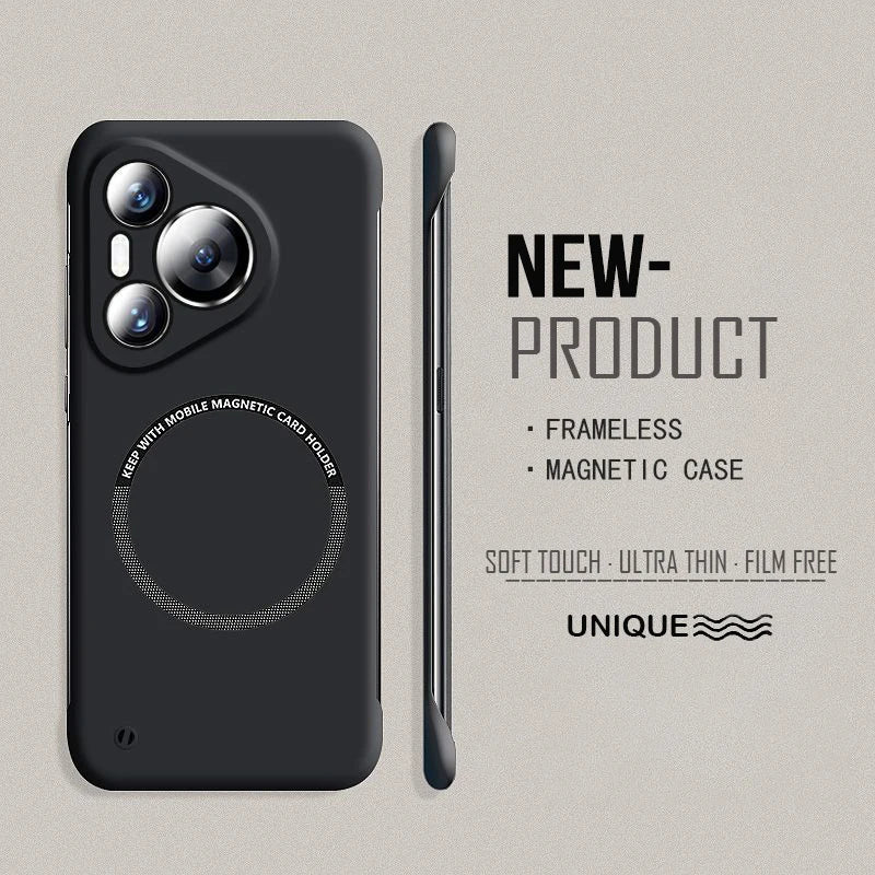 Ultra Thin Hard PC Magnetic Frameless Case For Huawei Pura