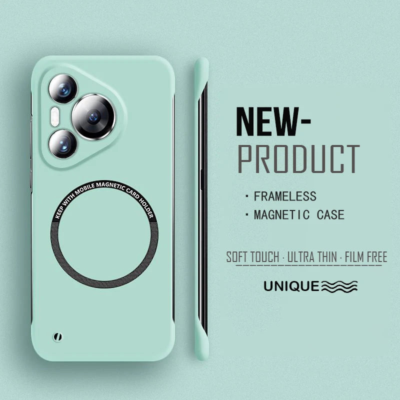 Ultra Thin Hard PC Magnetic Frameless Case For Huawei Pura