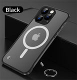 Ultra Thin Magnetic Frameless Transparent Case For iPhone