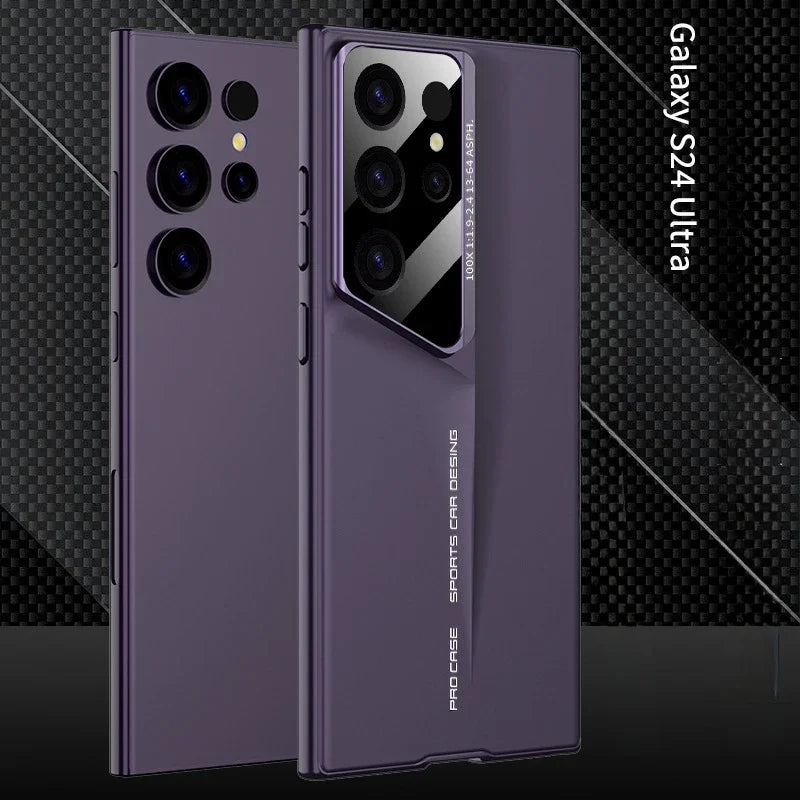 Ultra-Thin Matte Shockproof Lens Protection Hard PC Case For Samsung Galaxy