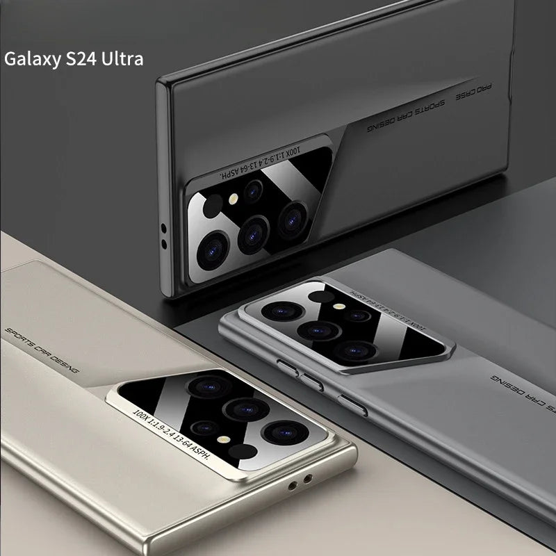 Ultra-Thin Matte Shockproof Lens Protection Hard PC Case For Samsung Galaxy