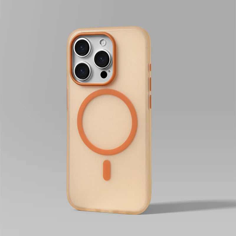 Ultrathin Liquid Silicone Frosted Magnetic Case for iPhone