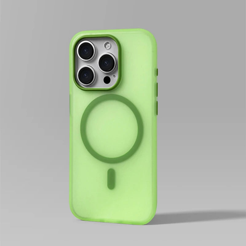 Ultrathin Liquid Silicone Frosted Magnetic Case for iPhone