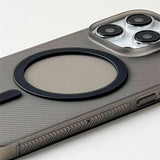 Ultrathin Twill Magnetic Translucent Frosted Non-slip Case For iPhone
