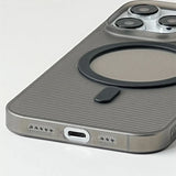 Ultrathin Twill Magnetic Translucent Frosted Non-slip Case For iPhone