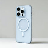Ultrathin Twill Magnetic Translucent Frosted Non-slip Case For iPhone