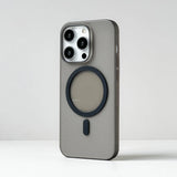 Ultrathin Twill Magnetic Translucent Frosted Non-slip Case For iPhone