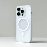 Ultrathin Twill Magnetic Translucent Frosted Non-slip Case For iPhone