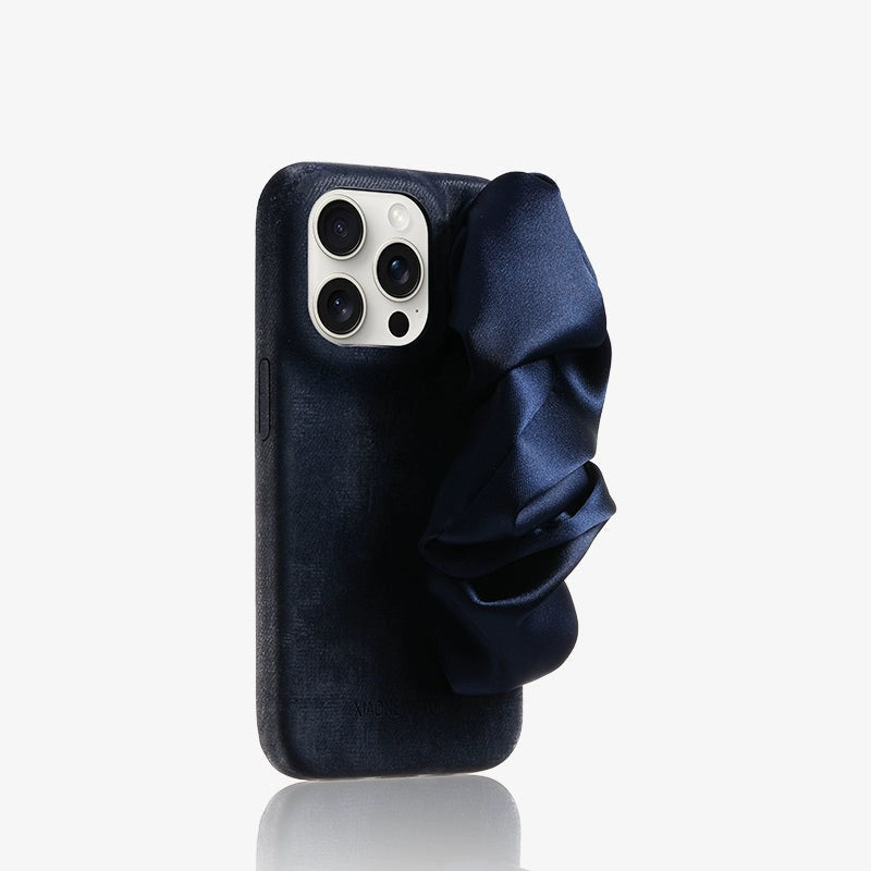 Velvet Bear Silk Wristband Case For iPhone