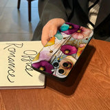 Vintage Floral Pattern Soft TPU Case for iPhone