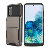 Shockproof Armor Card Slot Flip Hidden Pocket Case for Samsung