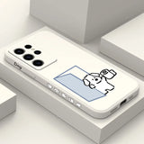 White Milk Dog Case For Samsung Galaxy