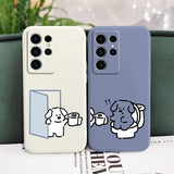 White Milk Dog Case For Samsung Galaxy