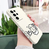 White Milk Dog Case For Samsung Galaxy