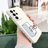 White Milk Dog Case For Samsung Galaxy