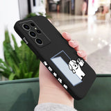 White Milk Dog Case For Samsung Galaxy