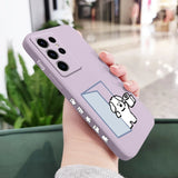White Milk Dog Case For Samsung Galaxy