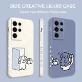 White Milk Dog Case For Samsung Galaxy
