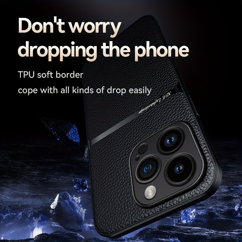 New Magnetic Artificial Leather Soft Case For iPhone