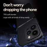 New Magnetic Artificial Leather Soft Case For iPhone