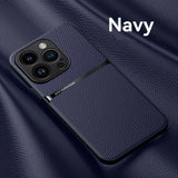 New Magnetic Artificial Leather Soft Case For iPhone