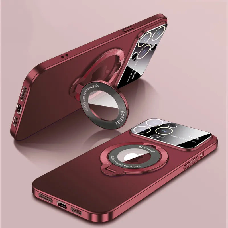 Frosted Magsafe Standing Holder Case For iPhone