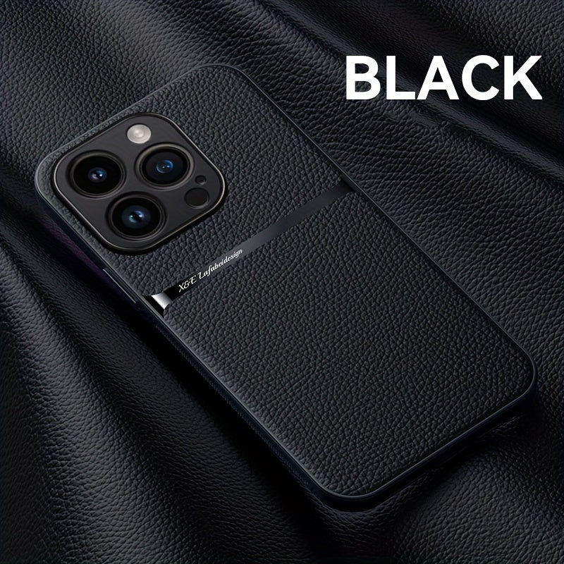 New Magnetic Artificial Leather Soft Case For iPhone