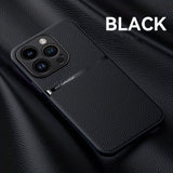 New Magnetic Artificial Leather Soft Case For iPhone