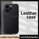 New Magnetic Artificial Leather Soft Case For iPhone