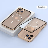 Metal Magnetic Original Color Backplate Case For iPhone