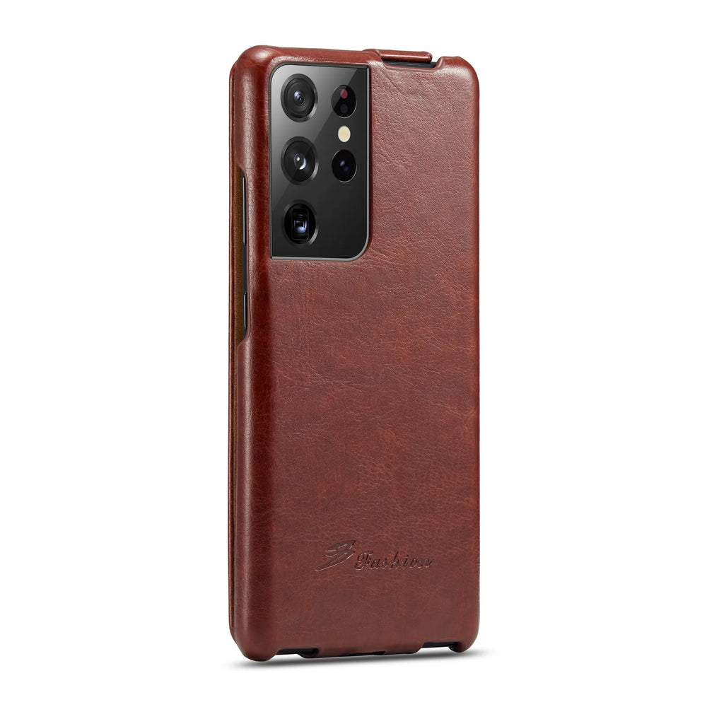 Luxury Vertical Flip Leather Full Package Case For Samsung