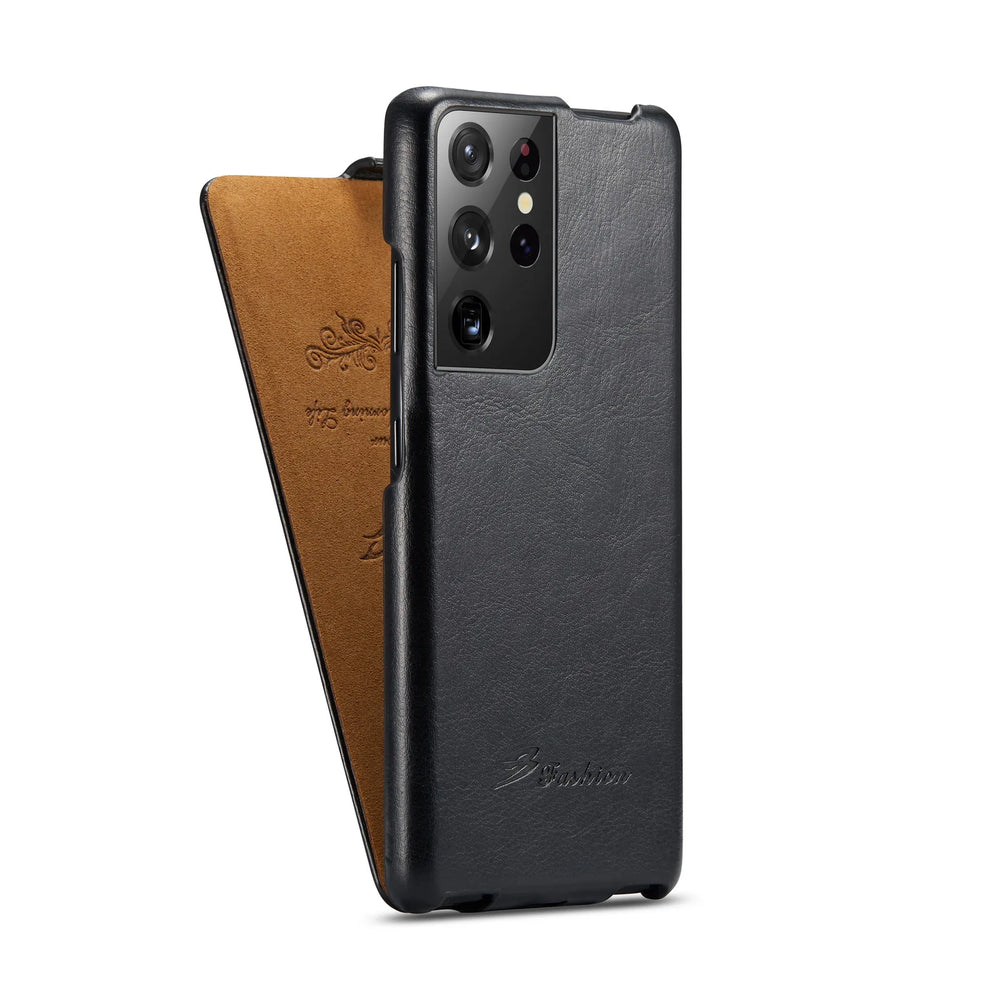 Luxury Vertical Flip Leather Full Package Case For Samsung