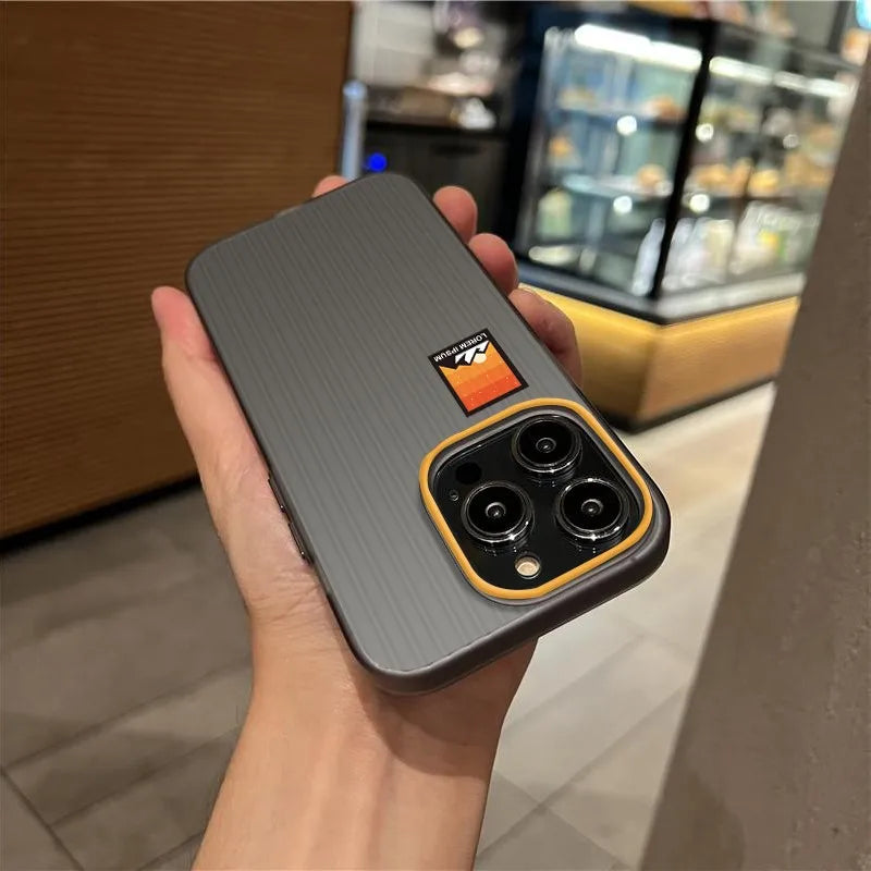 Ultra Thin Corrugated Matte Landcape Case For iPhone