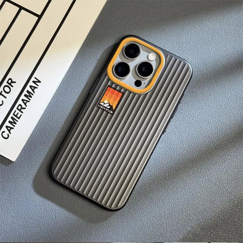 Ultra Thin Corrugated Matte Landcape Case For iPhone