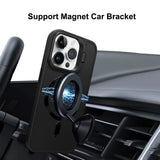 Matte Magnetic Lens Holder Stand Case For iPhone