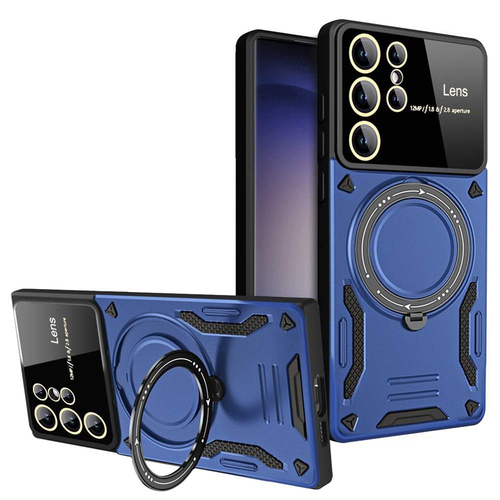 Magnetic Stand Shockproof Armor Case for Samsung