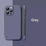 Frameless Slim Matte Hard Case For iPhone