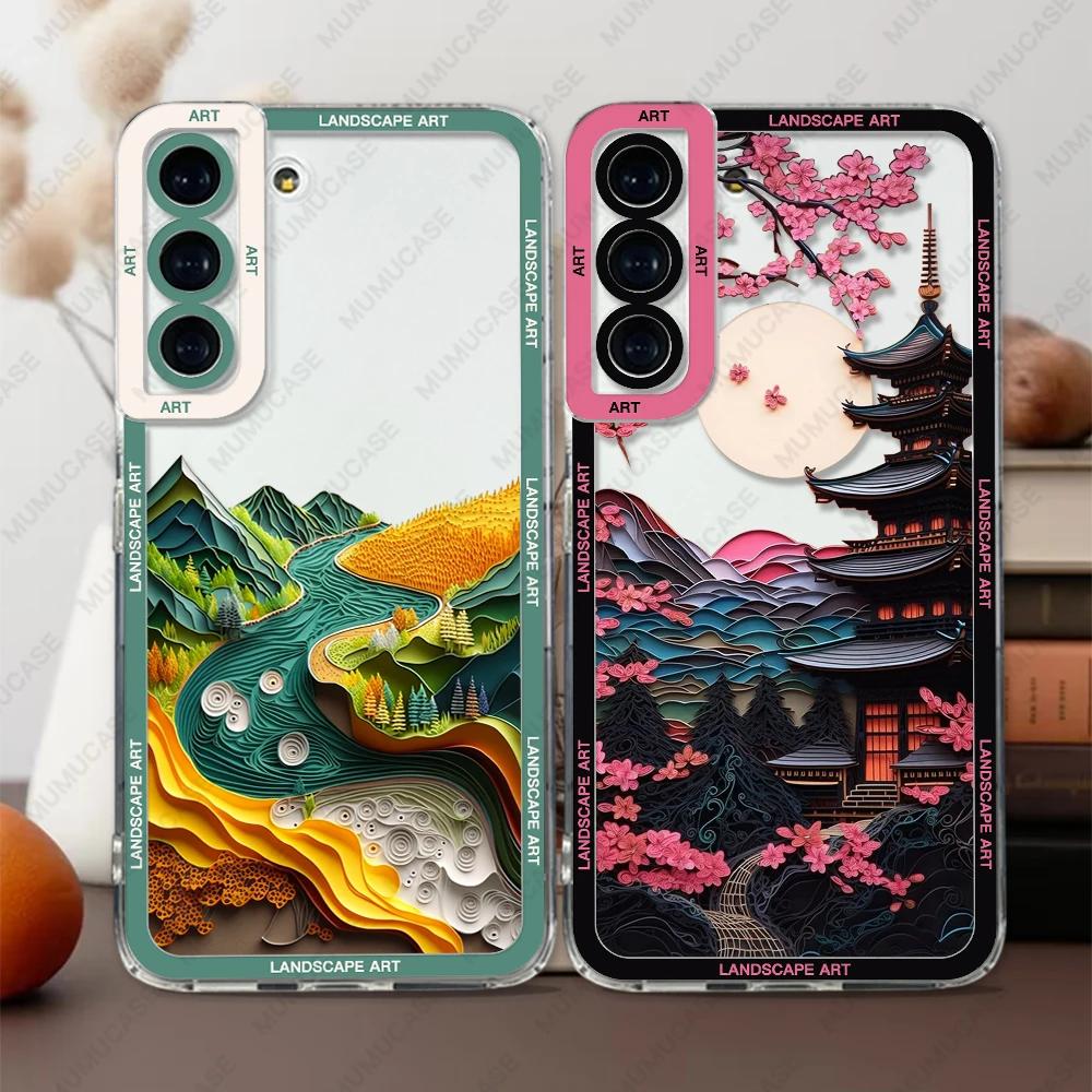 Soft Landscape Art Case For Samsung Galaxy