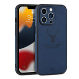 Square Leather Shockproof Case For iPhone