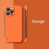 Frameless Slim Matte Hard Case For iPhone