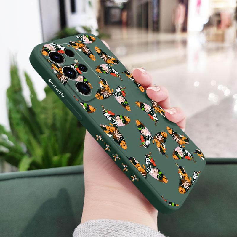 Leaf Butterfly Case For Samsung Galaxy