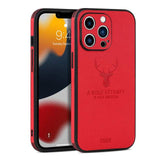 Square Leather Shockproof Case For iPhone