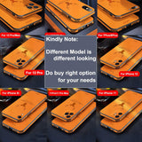Square Leather Shockproof Case For iPhone